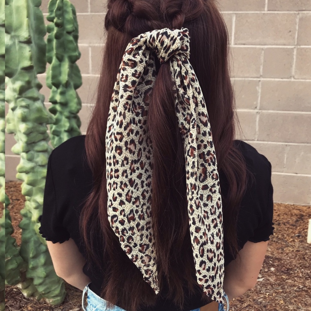 Leopard Print Hair Scarf